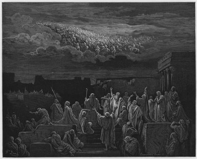 Die Erscheinung der Armee am Himmel von Gustave Dore